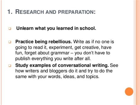 Conversational writing style