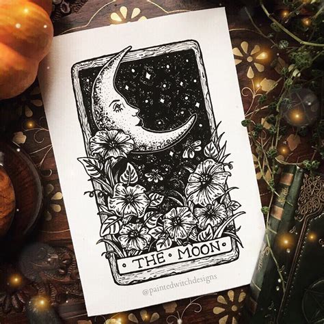 Sun and Moon Tarot Card Art Print Set - Etsy