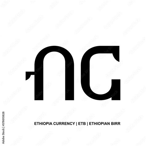 Ethiopia Currency Symbol, Ethiopian Birr Icon, ETB Sign. Vector Illustration Stock Vector ...