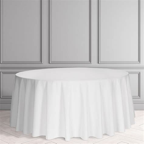 5ft Round White Table Linen – Wharfeside Hire