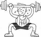 Printable Coloring Pages Weightlifter sketch template