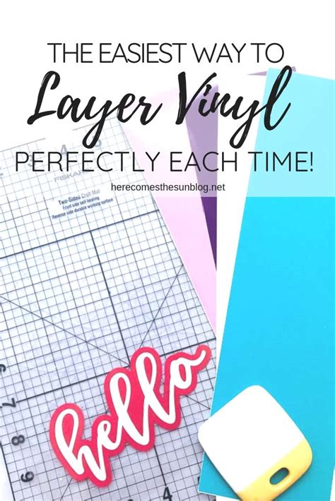 How to Layer Vinyl Perfectly Each Time | Cricut tutorials, Cricut projects beginner, Cricut ...