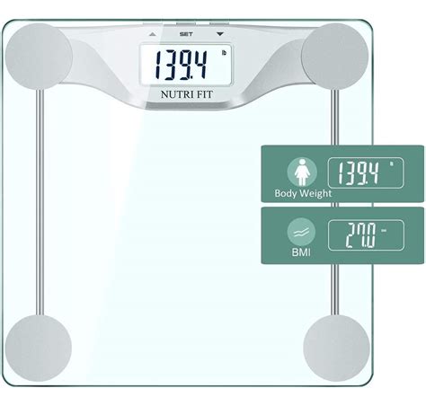 Snapklik.com : NUTRI FIT Digital Body Weight Bathroom Scale BMI