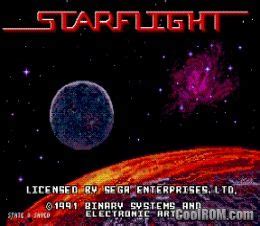 Starflight ROM Download for Sega Genesis - CoolROM.com.au