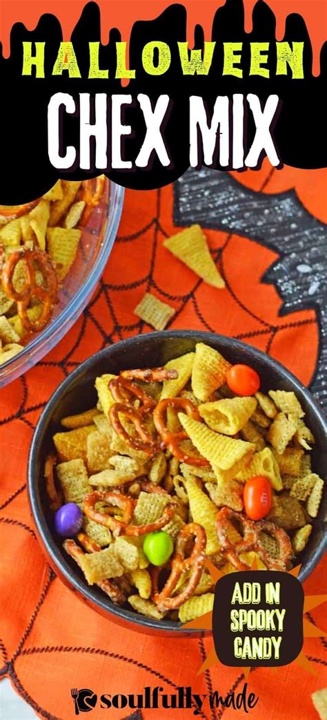 Halloween Chex Mix Recipe - Soulfully Made