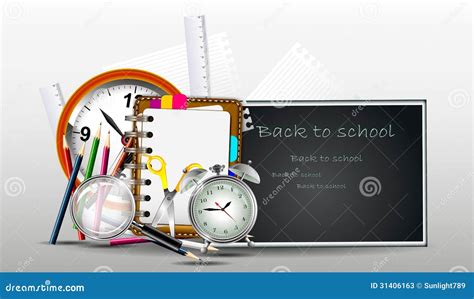 Beauty School Supplies for You Design Stock Illustration - Illustration of magnifier, color ...