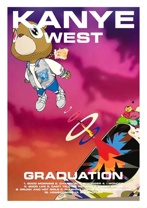 Graduation - Kanye West // Album Poster in 2022 | Music poster design, Music poster ideas ...