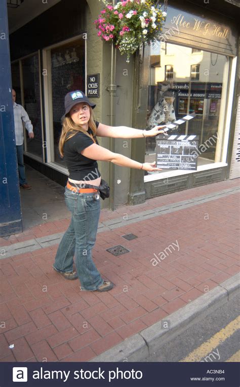 Clapper Loader on Film Set on Location Stock Photo - Alamy