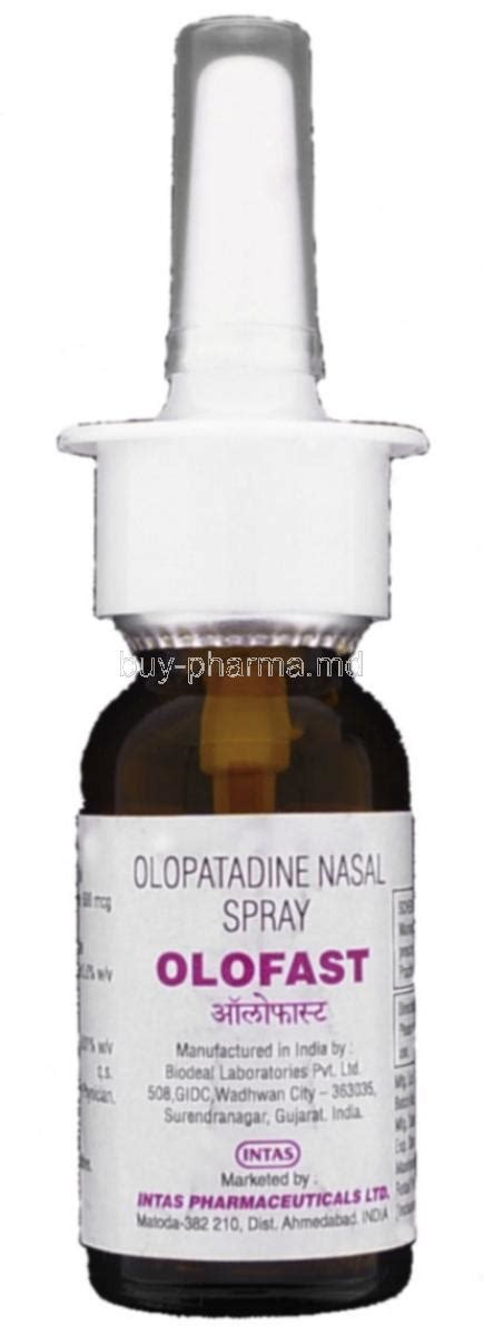 Buy Olopatadine Hydrochloride ( Generic Patanase ) Online Olopatadine hydrochloride Nasal Spray