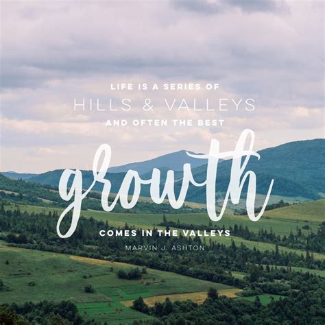 Growth comes in the valleys