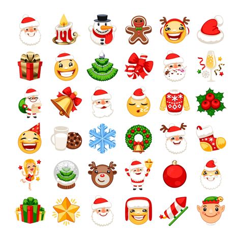 Set de Emojis de Navidad | Vector Premium