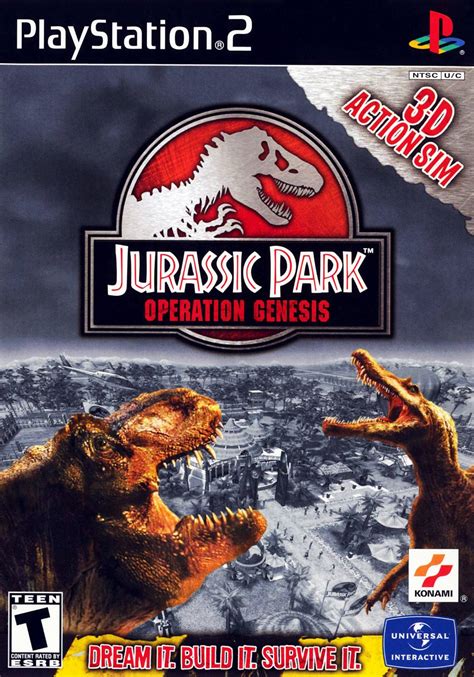 Jurassic Park Operation Genesis Sony Playstation 2 Game