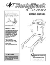 NordicTrack C2200 Treadmill Manual