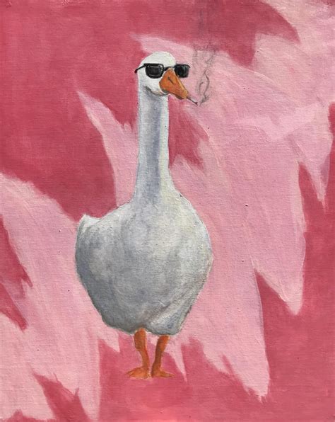 “The Infamous Goose Painting”, me, acrylic, 2020 : artstore