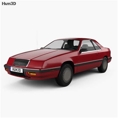 Chrysler LeBaron coupe 1987 3D model - Vehicles on Hum3D