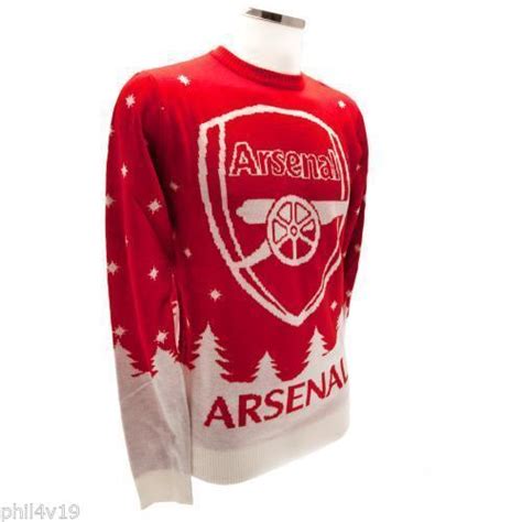 Arsenal Football Christmas Jumper / Mens Xmas Sweater – Coolandnew