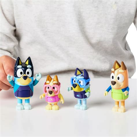 Bluey: 4 Pack Figure Set - Assorted* | Target Australia