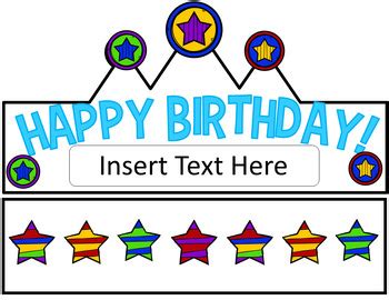 Birthday Hats (Editable) by The Kinder Kids | Teachers Pay Teachers