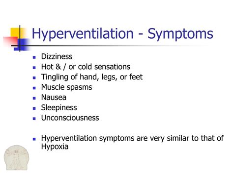 Hyperventilation Symptoms