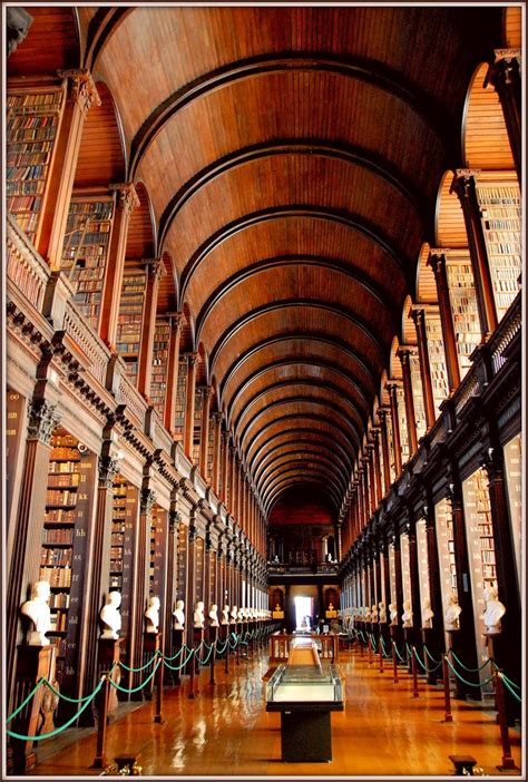 Trinity College, Dublin’s Library, Ireland. Built in 1592, this library ...