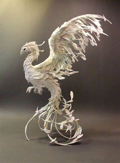 art phoenix bird in sculpture - Google Search Bird Sculpture, Animal Sculptures, Fantasy ...