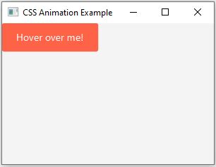 JavaFX CSS animation: Component effects