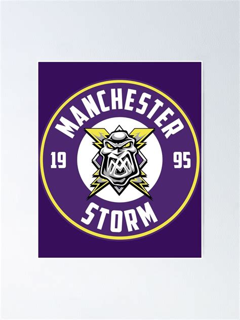 "Manchester Storm Logo, Storm" Poster for Sale by RoyAndre | Redbubble