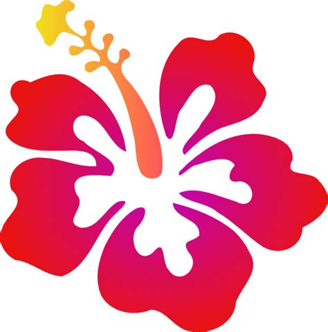 Hibiscus Red Clip Art at Clker.com - vector clip art online, royalty ...