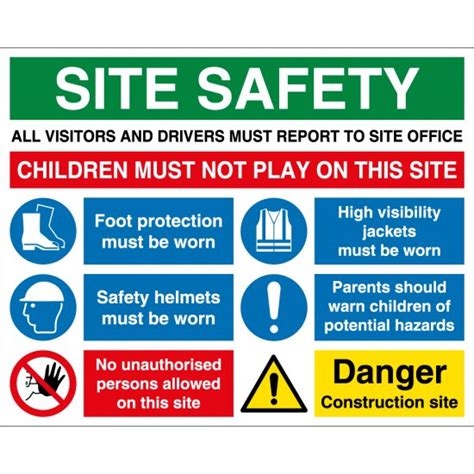 Construction Site Safety Signs - from Key Signs UK