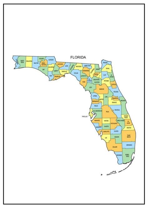 Florida County Map [Map of FL Counties and Cities]