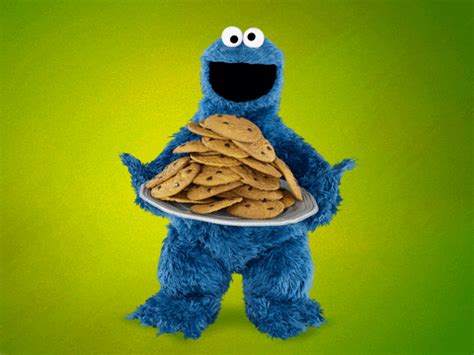 Cookie Monster Stack Of Cookies GIF | GIFDB.com