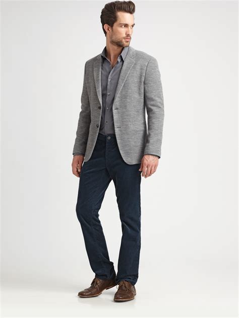 Theory Knit Blazer in Gray for Men | Lyst