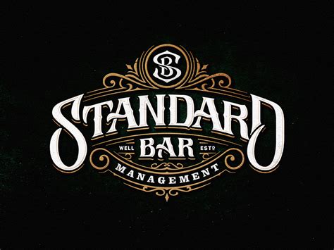 Standard Bar | Vintage logo design, Logo design, Vintage logo