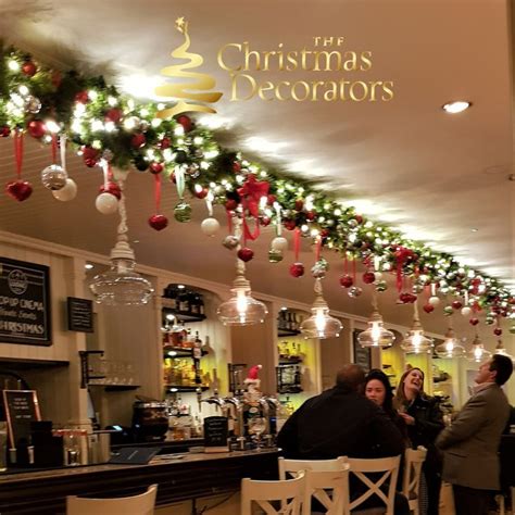 Beautiful Bar | Christmas stairs decorations, Christmas ceiling ...