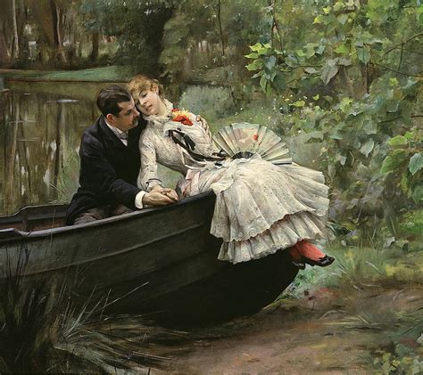 A Romantic Embrace Painting by Julius LeBlanc Stewart - Pixels