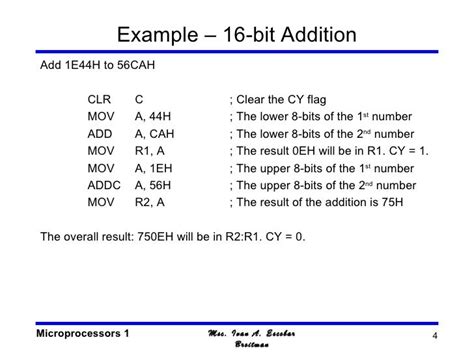 8051 instruction set