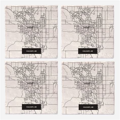 Calgary Modern Map – Versatile Coasters