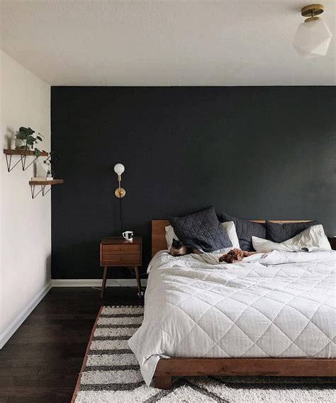 Best mornings via @findfarah #schoolhouseliving | Black walls bedroom, Home decor bedroom ...