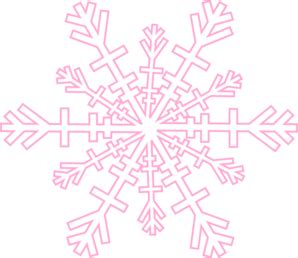 Light Pink Snowflake Clip Art at Clker.com - vector clip art online ...