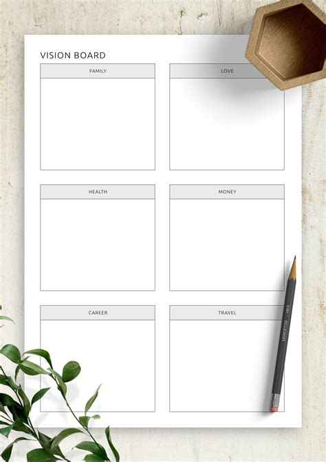 Download Printable Vision Board PDF