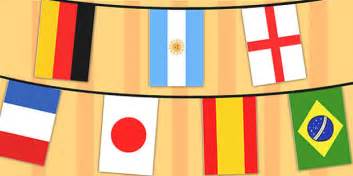 World Cup 2014 A4 Flag Bunting 32 Countries