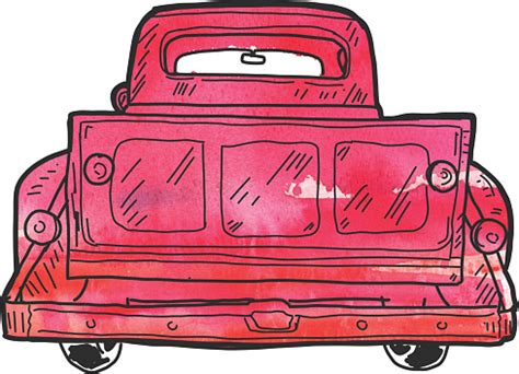 Free Truck With Tailgate Clipart in AI, SVG, EPS or PSD