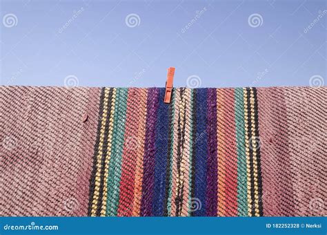 Cleaning and Hand Washing the Rugs Stock Photo - Image of outside, bulgaria: 182252328