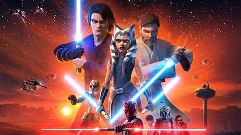 Download Lightsaber Darth Maul Ahsoka Tano Obi-Wan Kenobi Anakin Skywalker Star Wars TV Show ...