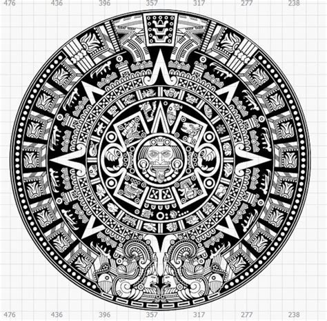 Aztec Calendar Clip Art