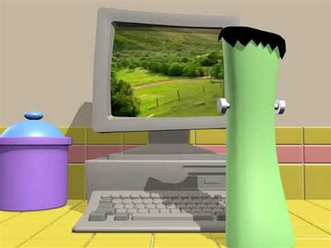 Frankencelery watches "Ghost Car" (VeggieTales Animation) - YouTube