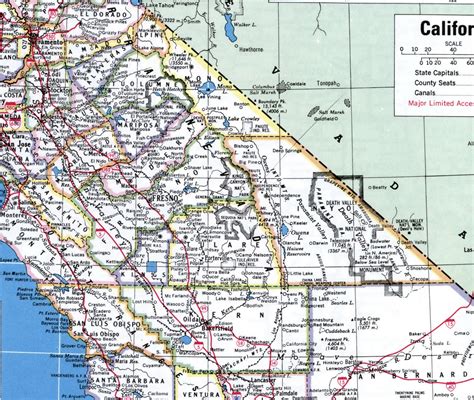 Map of San Joaquin Valley Region of California