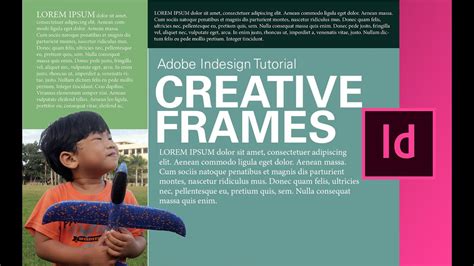 Adobe Indesign for Beginners: Creative Frames - YouTube