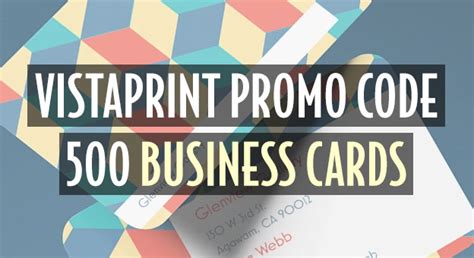 500 Vistaprint Business Cards: 3 Best Promo Codes Now?