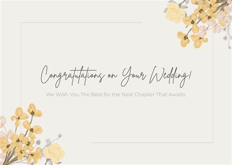 Free Floral Congratulations Card Template - Edit Online & Download ...